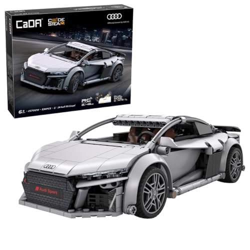 Cada - Audi R8 Coupé - 536 Piezas - Coche Deportivo a Escala 1:14 - App+RC - (DeQuBe 927DE57012)