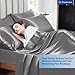 DREAMCARE Queen Satin Sheet Set - 6 Pc, Gray, Satin Sheets Queen Size, Deep Pocket, Machine Washable