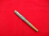 RANGA HANDMADE PREMIUM EBONITE DUOFOLD FOUNTAIN PEN- BLUE/GREEN/ORANGE COLOUR