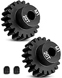 20T Motor Pinion Gear Fit for Traxxas 1/5 X-Maxx XMAXX 6S 8S 1/6 XRT 1/10 EREVO 2.0 Maxx, Hardened Steel Upgrade Parts