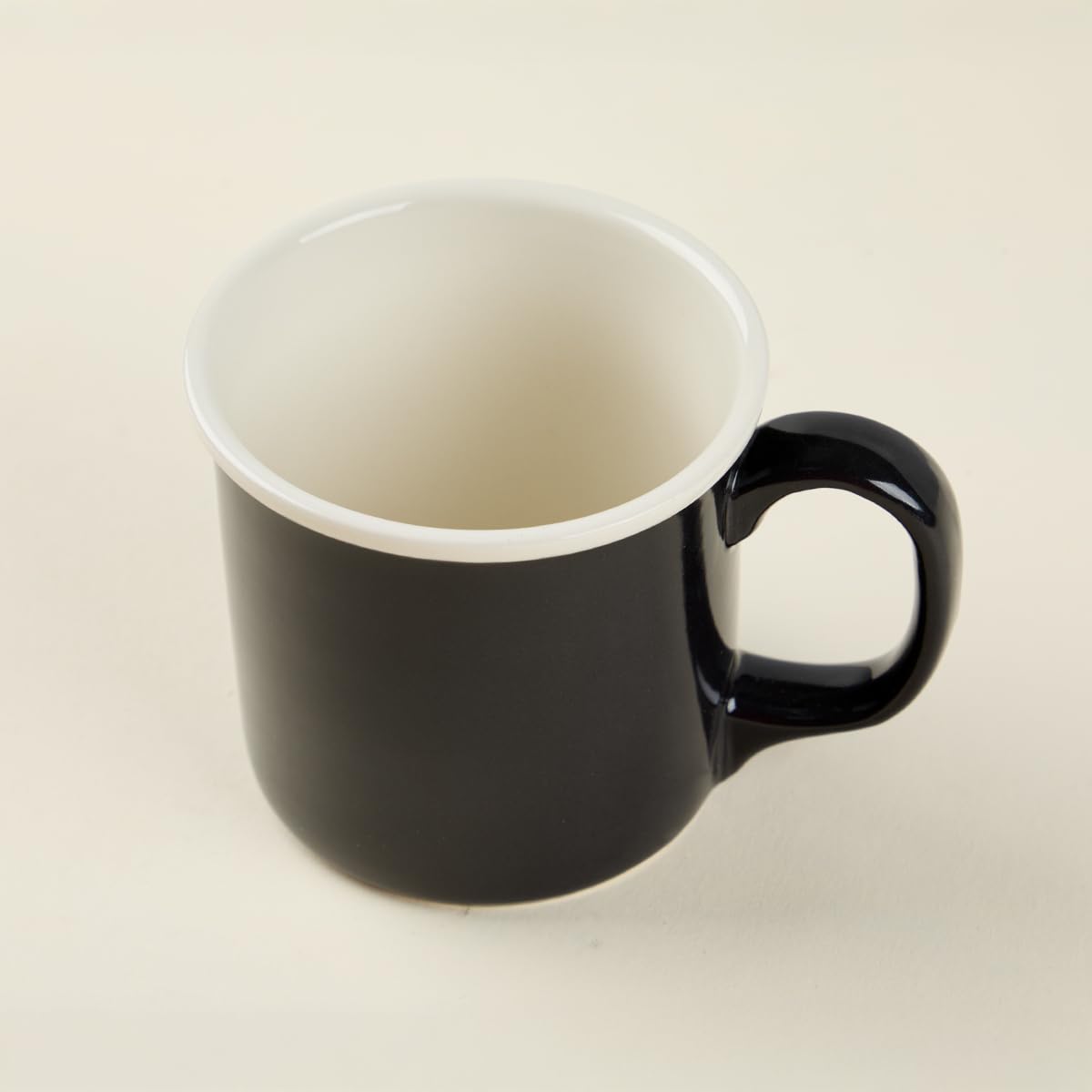 Aryıldız Patara Siyah Porselen Mug Bıg Kupa