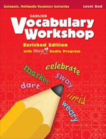 Paperback Vocabulary Workshop Level Red (2013) Book