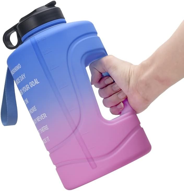3.78L Large-capacity Sports Water Bottle Gradient Portable Gym Plastic Large image 5