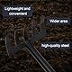 Gartenharke aus Stahl mit 5 Zinken – Kleine Harke für Garten, Balkon und Gemüsegarten – Ergonomischer Griff für Gartenpflege – Arbeitsbreite 9 cm
