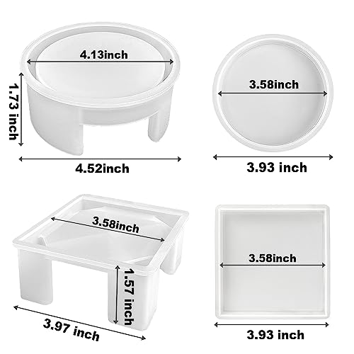 Resinworld RW-MC-092-0214 Resin Coaster Molds Set thumb #1