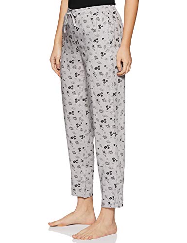 Image of Van Heusen Women's Printed Lounge Pants | Drawstrings & Side Pockets | Ultra Soft Fabric | Relaxed Fit | At home pyjamas | Everyday Comfort | Printed | Style 55306 | Available in Pack of 1 & 2