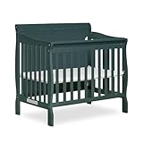 Dream On Me Alice 3-in-1 Full Panel Convertible Mini Crib, Olive, Greenguard Gold Certified