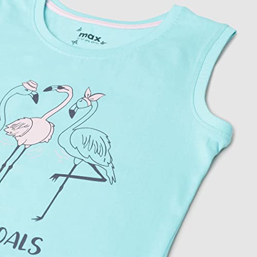 Image of Max Girls Printed Round Neck T-Shirt