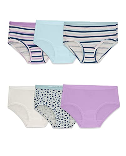 Fruit of the Loom Girl's Eversoft Brief Underwear (6 Pack), 14, Assorted