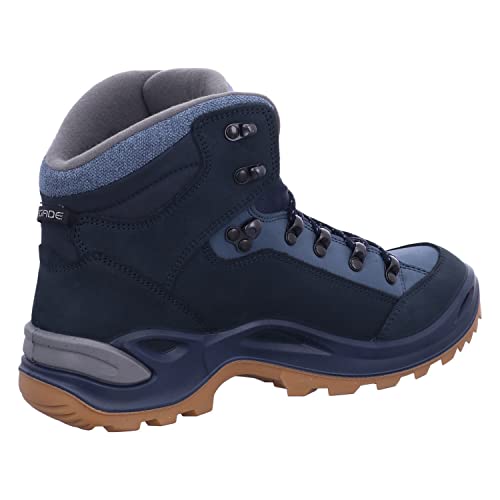 LOWA Damen Renegade Warm GTX Mid Schuhe, Navy-eisblau, UK 5.5