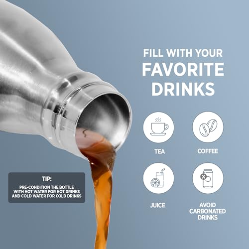 Image of Dhara Stainless Steel 24 Plus Vacuum Insulated Thermosteel Bottle 250 ml Silver | Double Wall Flask | 24 Hours Hot and Cold Bottle for Home, Office & Travel