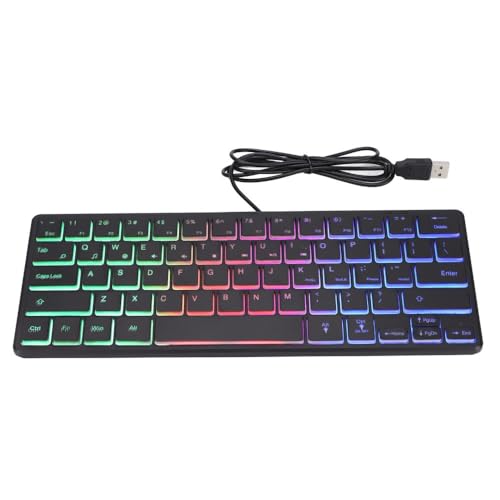 Mini clavier de jeu 64 touches RVB idéal pour travailler au café
