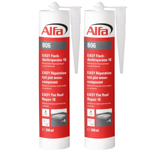 Alfa 806 Flachdach Reparaturmasse 290ml Kartusche (2er Pack)