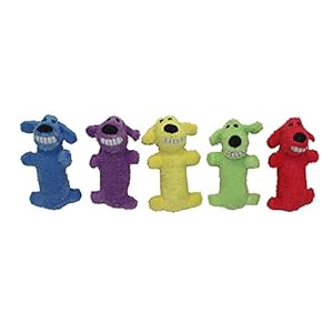 Multipet International Original Loofa Dog Mini 6-Inch Dog Toy (Assorted colors)