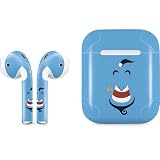 Skinit Decal Audio Skin Compatible with Apple AirPods 2 - Officially Licensed Disney Aladdin Genie Outline Art Design