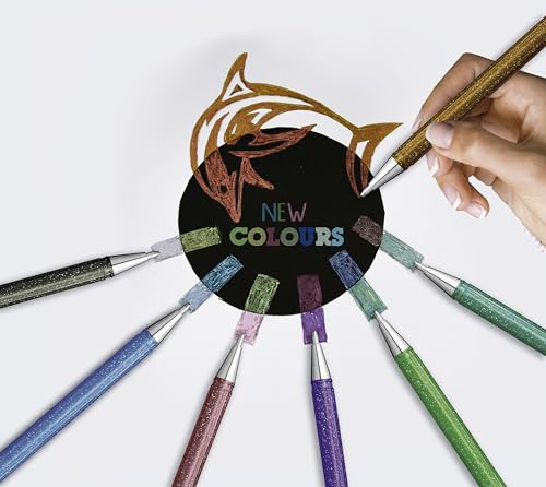 Bolígrafo Gel Metallic Pentel Hybrid Dual Pack 12 miniatura 2