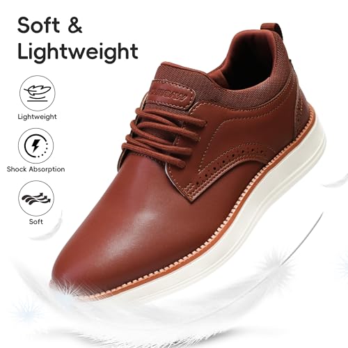 Mens Oxfords Shoes, Slip On Classic Fashion Casual Dress Business Shoes Lightweight Comfortable Walking Running Sneakers for Men4