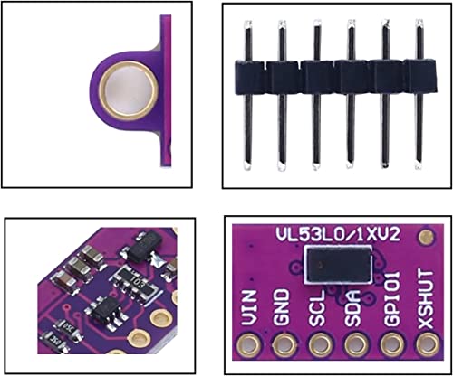 DUBEUYEW VL53L0X Time-of-Flight Distance Sensor Flight Measurement ToF Laser Range Finder 940nm Laser Detect Module for Arduino (2PCS) - Image 3