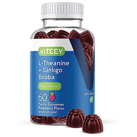 L-Theanine Gummies with Ginkgo Biloba by Viteey Cover