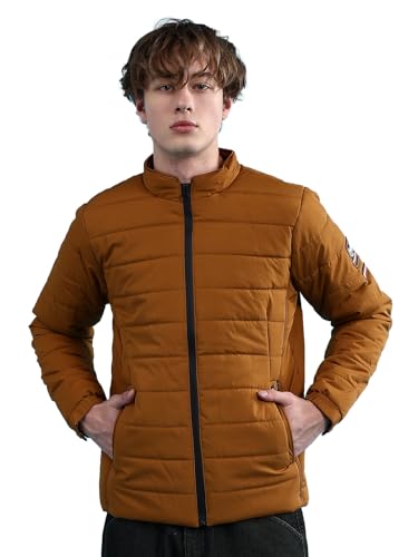 Veste matelassée unie vert kaki coupe régulière homme taille 42 style intemporel