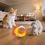 Interactive Cat Treat Dispenser, Slow Feeder Cat Puzzle Toy Duck Shaped Design - Image 7