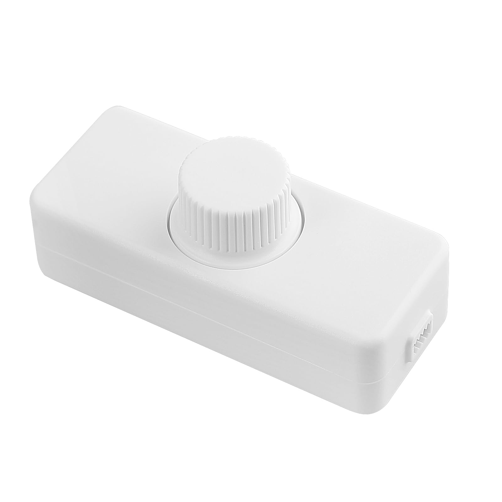 Cord Dimmers, Inline Dimmer Switch for LED Lights, 220V-240V Dimmable Switch with Rotary Contro, Suitable for Table Lamps, Pendant Lights, Incandescent and Halogen Bulbs – White, Style 2