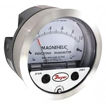 Dwyer Magnehelic Series 605 Differential Pressure Indicating Transmitter, 0-20"WC Range
