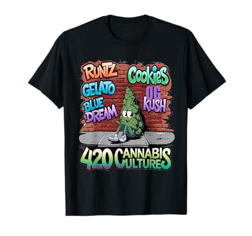 420 Cannabis Bud Nug Stoner Runtz Gelato Cookies Weed Strain T-Shirt