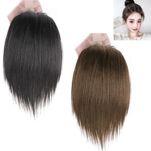 CHUANGOU 2 Pezzi Clip per Topper per Capelli，Estensioni dei Capelli Invisibili per Donne，per Donne con Capelli diradati.