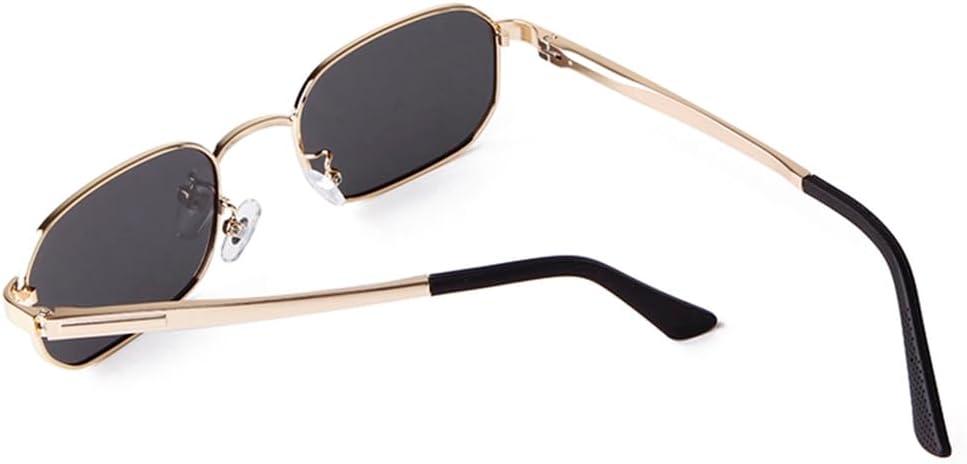 Fashion Small Rectangle Sunglasses Men Women Trendy Green Driving Sun Glasses Luxury Metal Frame Eyewear