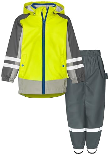 Playshoes Regen-Set, Zweiteilig 3-in-1 Regenjacke und Regenhose, Wasserdicht