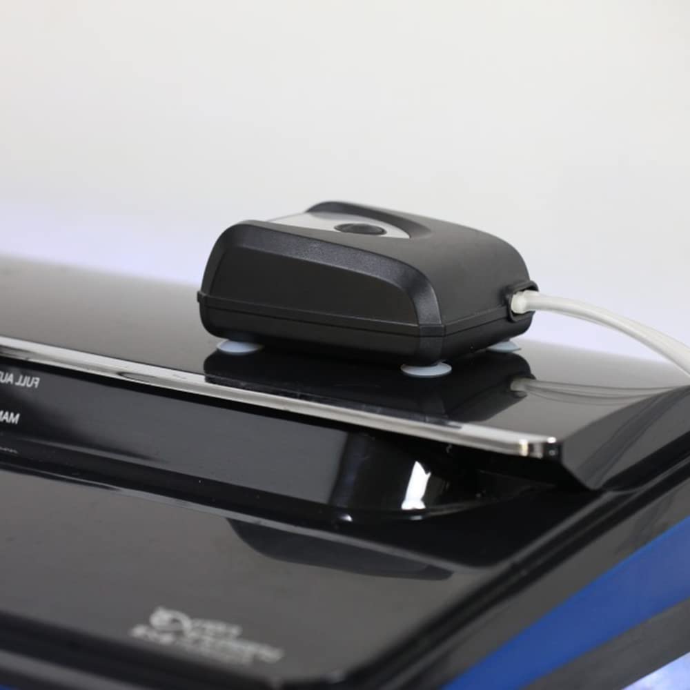 Aoresac 3.5W Solar Teichbelüfter mit 4000mAh Akku und Deutsches Handbuch, USB, Zwei 1 M Schläuche, Geeignet für Gartenteiche, Aquarien (Schwarz)