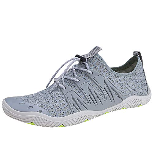 Image of MAYZERO Water Shoes Men Women Swim Surf Shoes Beach Pool Shoes Wide Toe Hiking Aqua Shoes Winter House Slippers