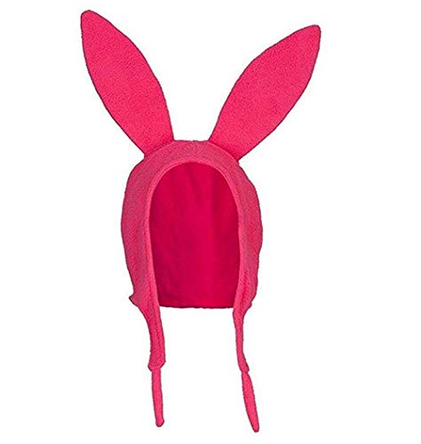 Family Matching Bunny Hat Cute Solid Pink Color Rabbit Ears Mom Kids Bunny Fleece Beanie Caps Warm Hats