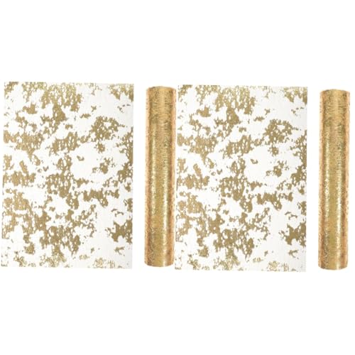 Chemin de table doré werchristmas Amosfun sequin maille salon maille - 2