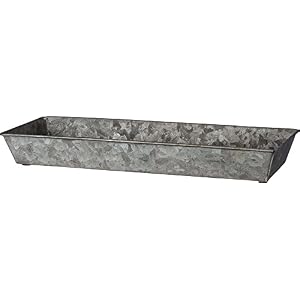 Primitives by Kathy Galvanized Tray Set-Rectangular, 14.25" x 5.25" x 1.75", 12" x 4.50" x 1.50" Primitives by Kathy Galvanized Tray Set Rectangular 1425 x 525 x 175 12 x 450 x 150