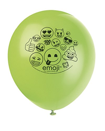 Emoji Party Supplies & Decorations - 12" Latex Emoji Balloons, 8ct