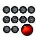 10 Pcs TMH 3/4" Inch Mount SMOKED LENS & Red LED Clearance Markers, side marker lights, led marker lights, led side marker lights, led trailer marker lights, trailer marker light