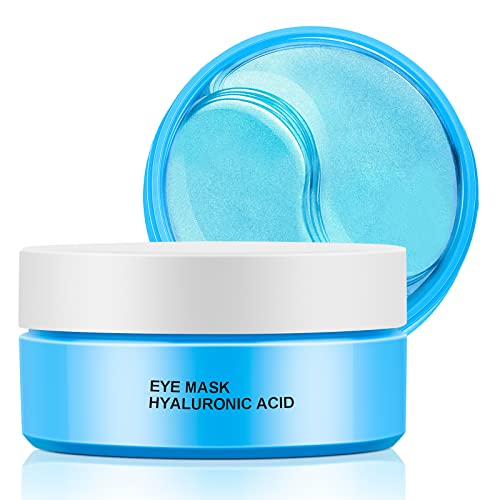Under Eye Patches,30 pairs Hyaluronic Acid Anti-Aging Under Eye Mask, Huiteil Collagen Under Eye Gel Pads for Dark Circles, Wrinkles, Fine Line, Puffiness