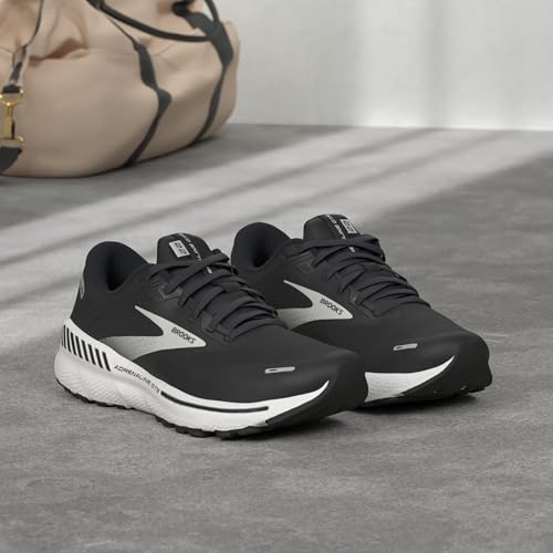 Brooks Brooks Women's Adrenaline GTS 22 Supportive Running Shoe - Black/Silver/Anthracite - 8.5 Medium