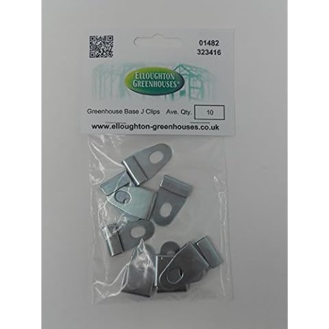 10 J Clips Greenhouse Base Attachment Clip Pack Cover