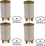 4X Fuel Filter Part Number 16403-4KV0A Fuel Filter Elements Water Separator For Nissan For Navara