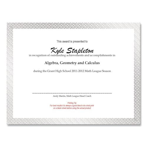Papier tressé certificat argent pour immortaliser vos diplômes - 2