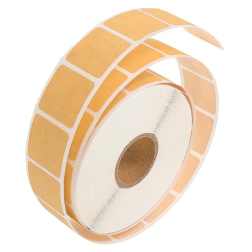OHPHCALL Autocollants Carrés Autocollants De Réparation Étiquette De Réparation De Carte Cible Papier Kraft Auto-adhésif 1000 Pièces pour Tir Sportif Entraînement Cible Usage Extérieur