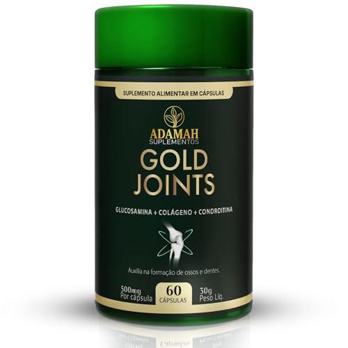 Gold Joints Colágeno Tipo 2 Não Desnaturado + Glucosamina, Condroitina e Cúrcuma. Suplemento 6 em 1