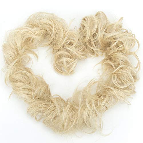 Lelinta Long Hair Extension Bun Ponytail Wrap Around Scrunchie Updo Chignon Hairpieces