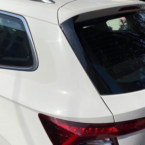 Déflecteurs de lunette arrière Karoq en ABS noir brillant haut de gamme