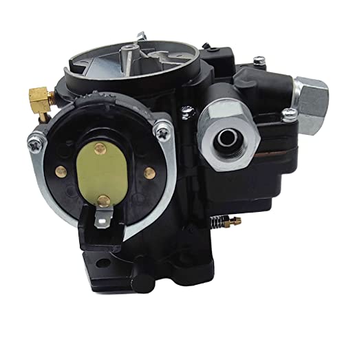 3310-807764A1 Marine Carburetor Replacement For Stock 2 Barrel V6 4.3L Mercarb Mercruiser Boats With Electric Choke(Black) #TOP5