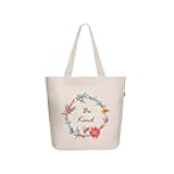 Ecoright Aesthetic Canvas Tote Bag for Women Large Zipper Tote Bags with Pocket, Womens Tote Bag for Yoga, Work, Beach
