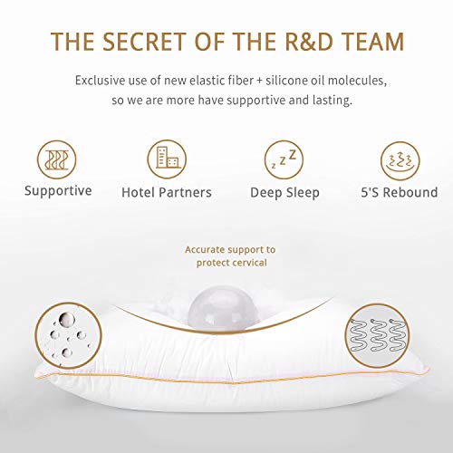 Neipota King Size Pillows, Pillows King Size Set Of 2 Down Alternative Bed Pillows & Positioners, Cooling And Firm Fluffy Hotel King Pillow 2 Pack For Sleeping Almohadas, Machine Washable 20" X 36" #TOP1